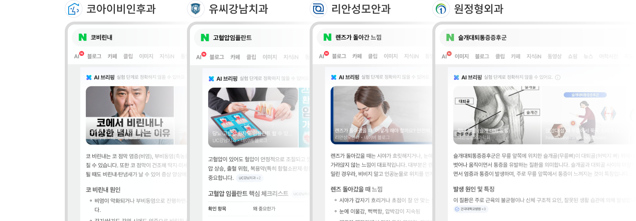 네이버 AI 브리핑 노출 화면 